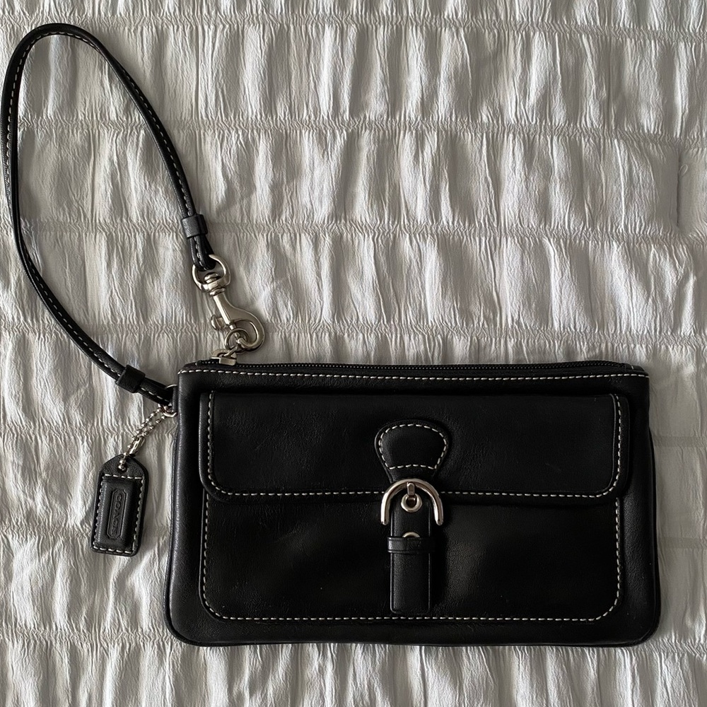 Coach Leather Wristlet